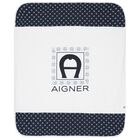 Baby Boys White Logo Blanket, 1, hi-res