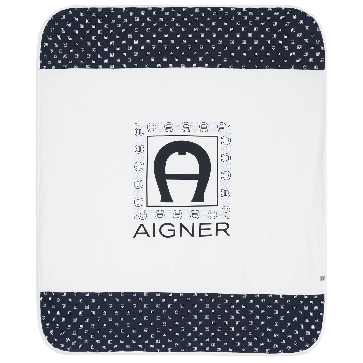 Baby Boys White Logo Blanket, 1, hi-res