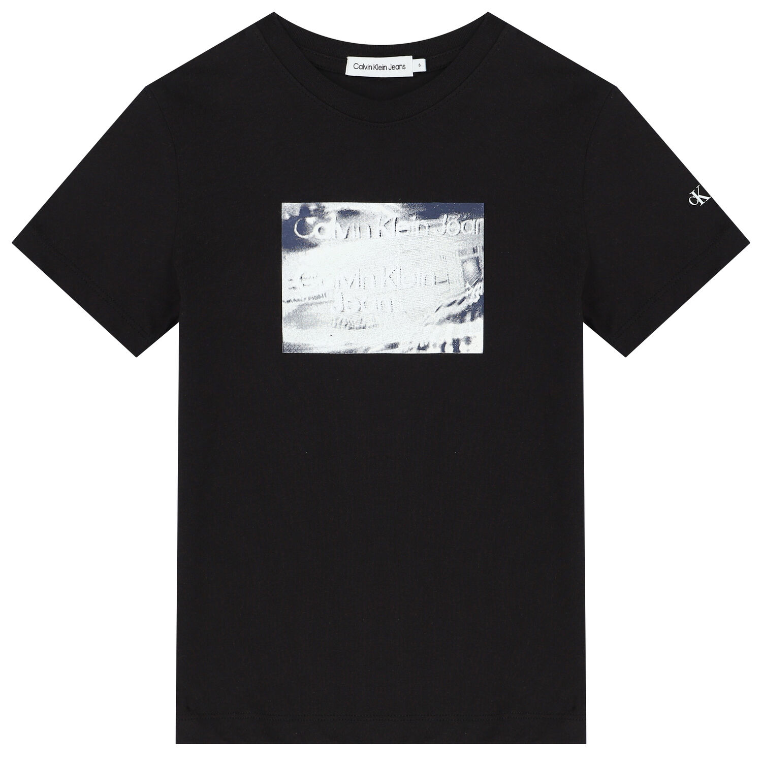 Boys Black Logo T-Shirt, 1, hi-res