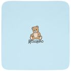 Blue Teddy Bear Logo Baby Blanket, 1, hi-res