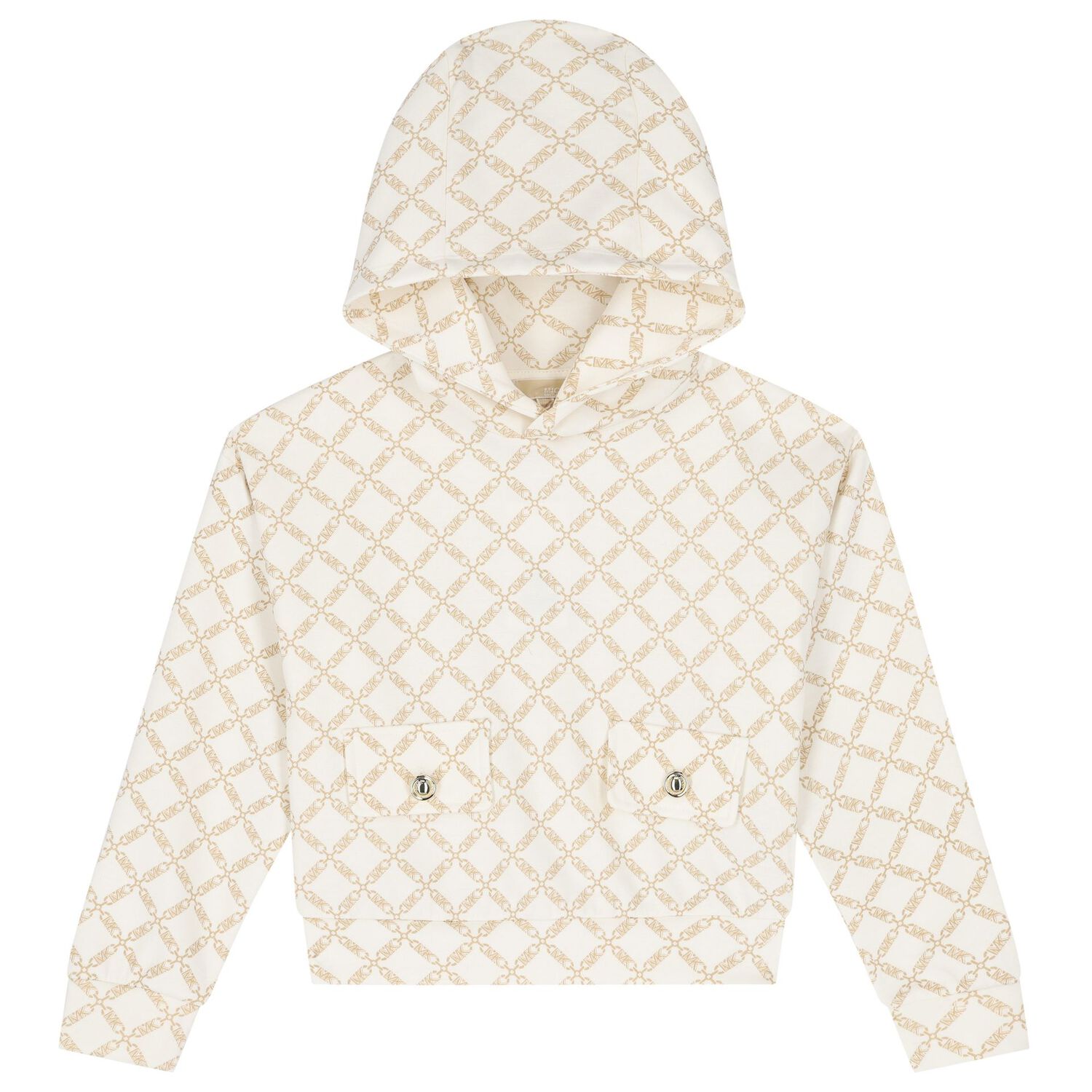 Girls Ivory Logo Hooded Top, 1, hi-res image number null