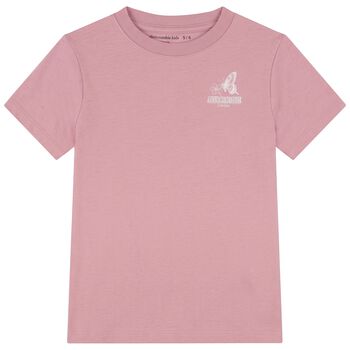 Girls Pink Logo T-Shirt