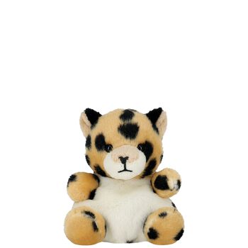 Palm Pals Beige & Black Chutney Cheetah Soft Toy ( 13cm )