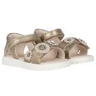 Younger Girls Ivory Flower Sandals, 2, hi-res