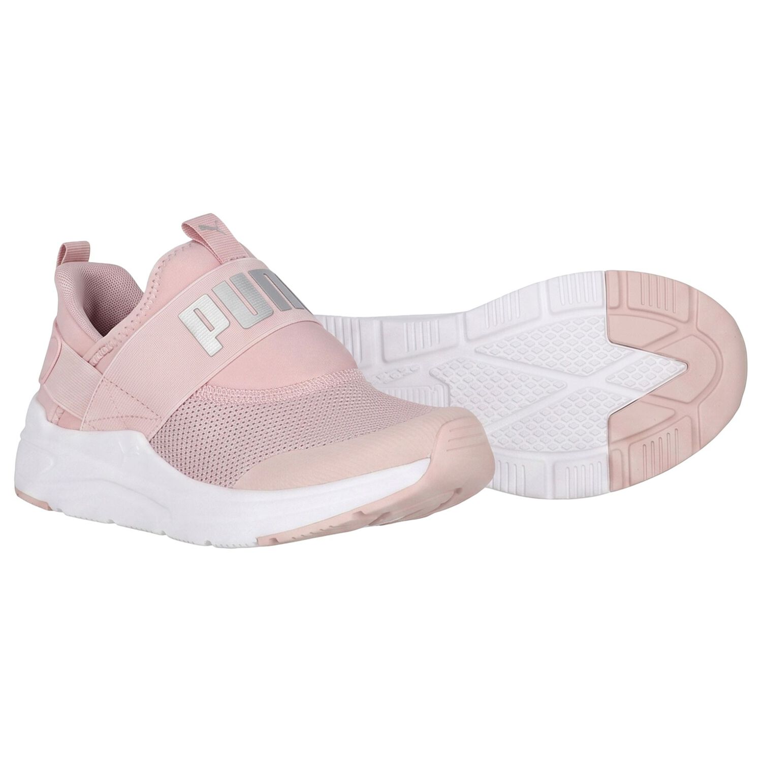 Girls Pink Softride Wired 2 Sliptech Trainers, 2, hi-res