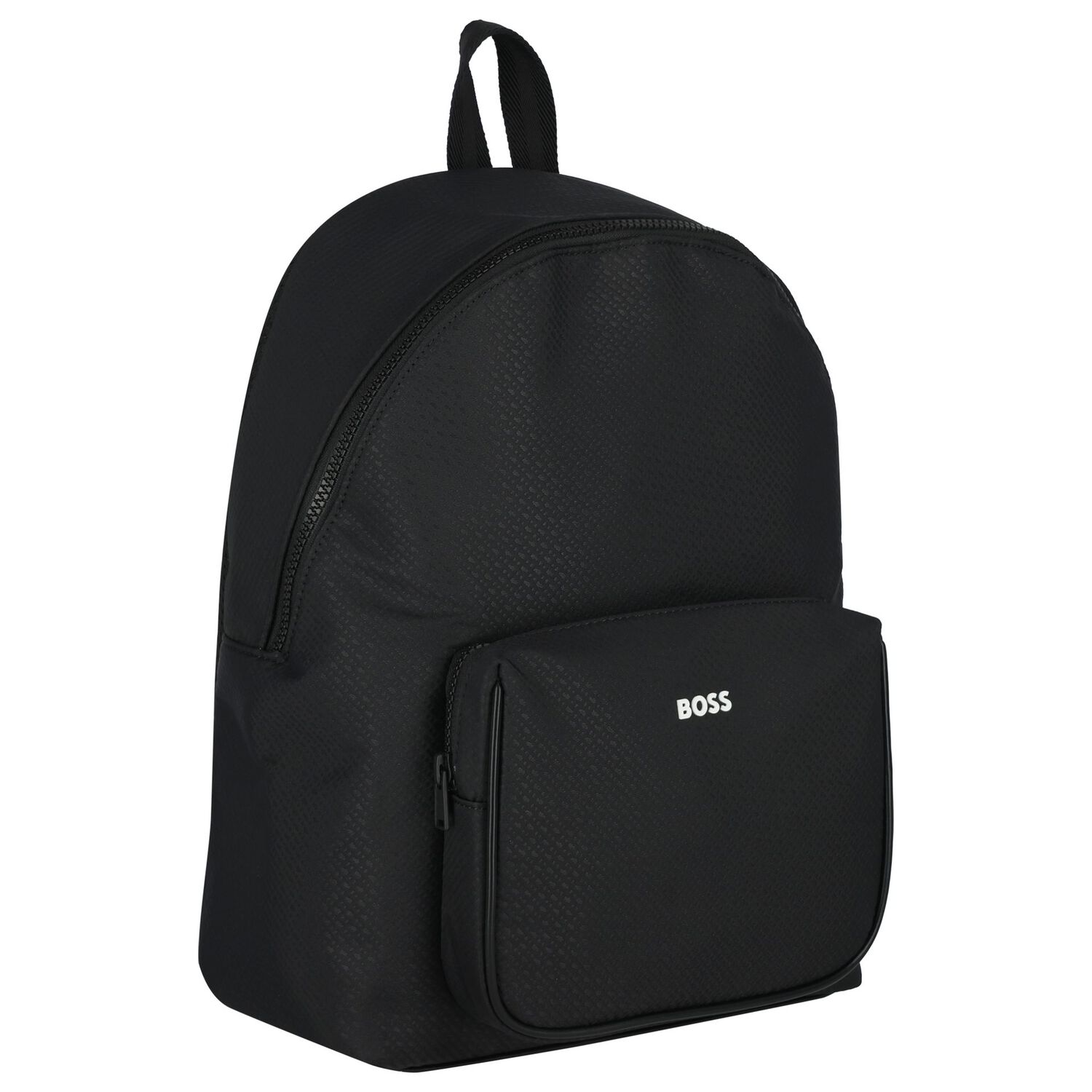 Boys Black Logo Backpack, 1, hi-res