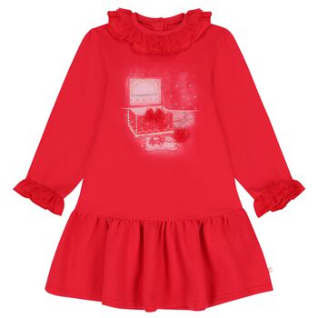 Girls Red Jewellery Box Dress