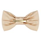 Girls Beige Bow Hairclip, 1, hi-res