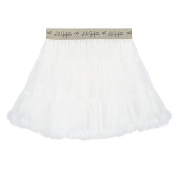 Girls White Tutu Skirt