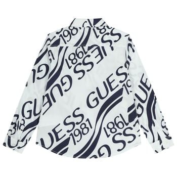 Boys White Logo Shirt