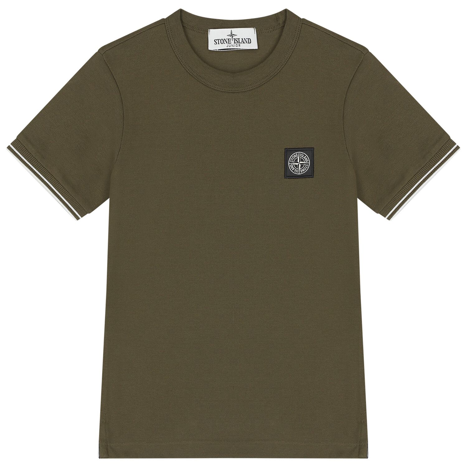 Boys Green Logo T-Shirt, 3, hi-res image number null