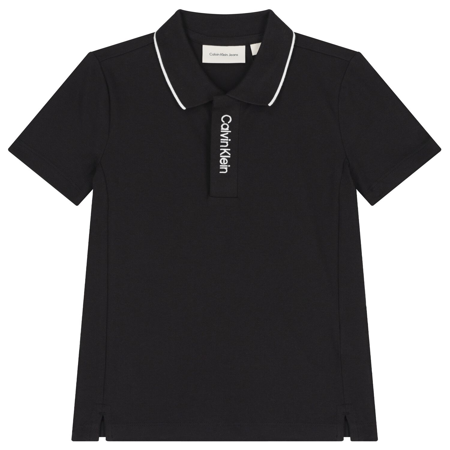 Boys Black Logo Polo Shirt, 1, hi-res image number null