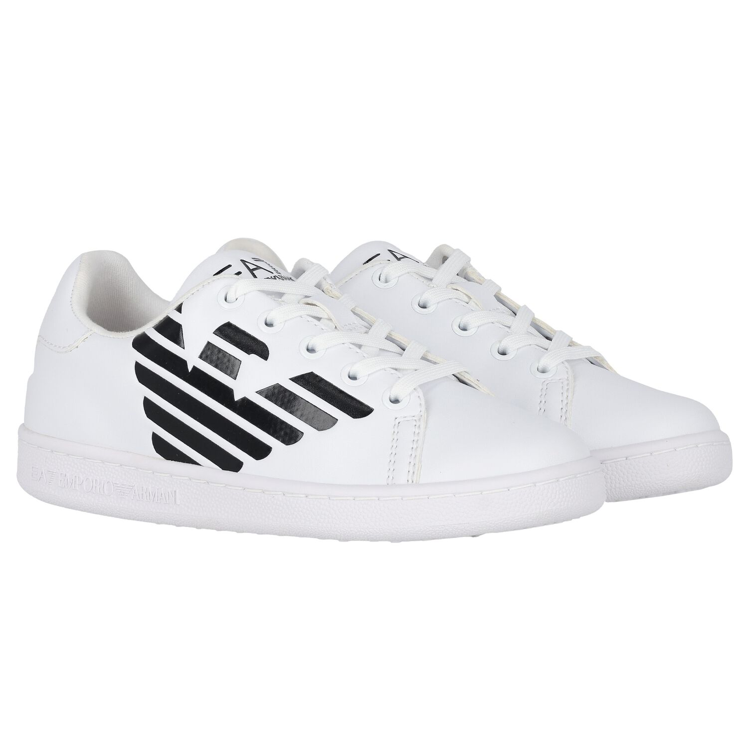 White Logo Trainers, 2, hi-res