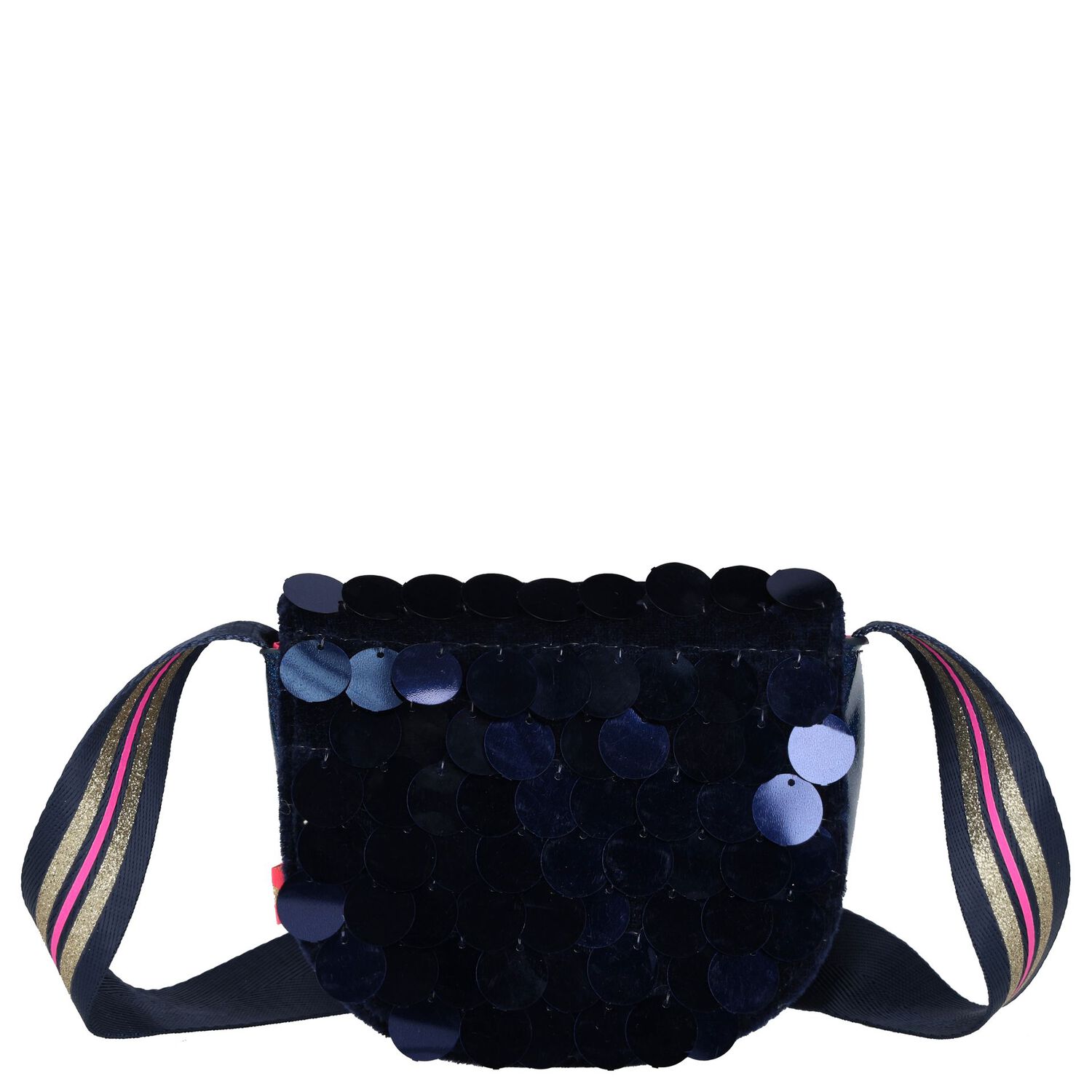 Girls Navy Blue Sequin Handbag, 1, hi-res image number null