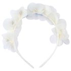 Girls Ivory Flower Headband, 2, hi-res