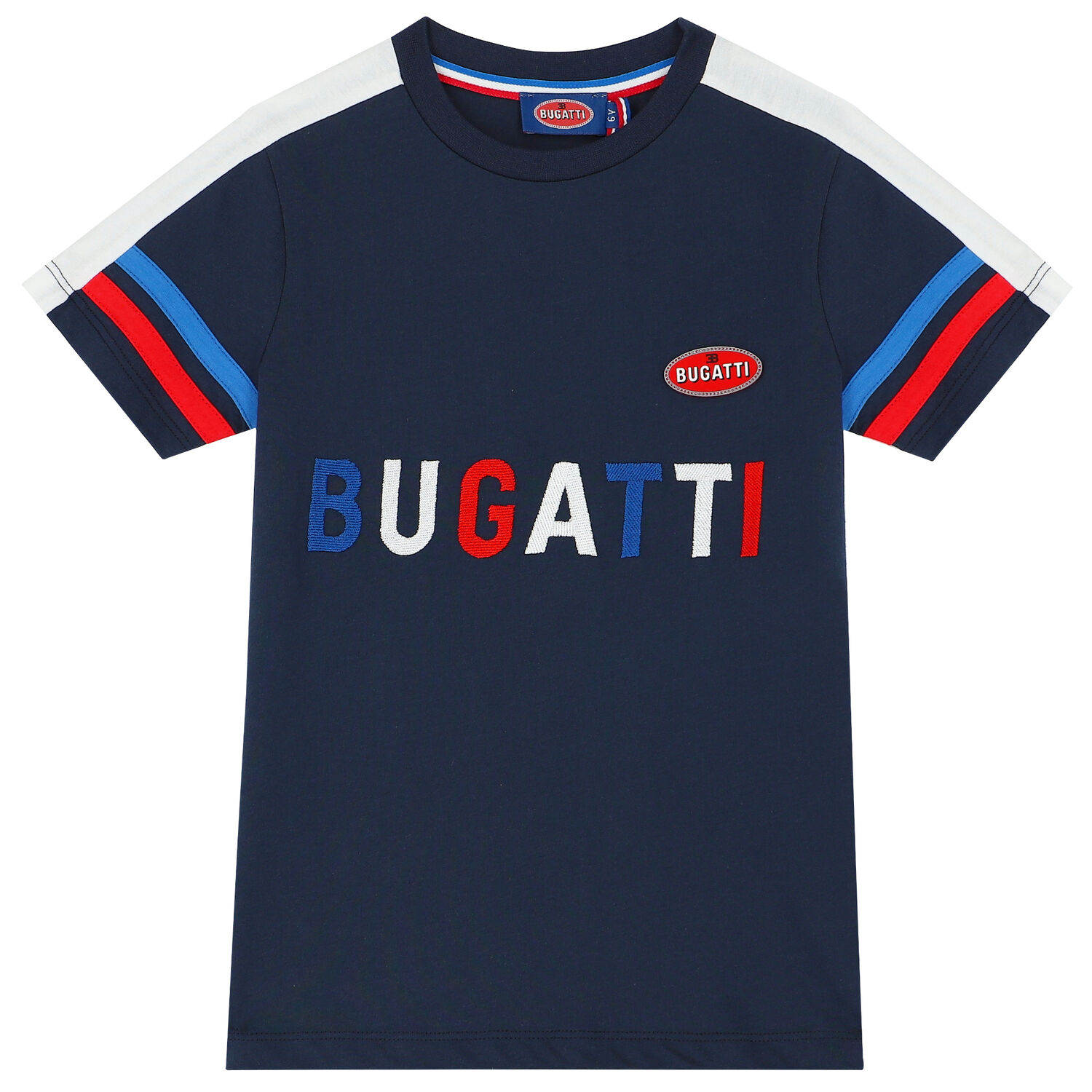 Boys Navy Blue Logo T-Shirt, 2, hi-res