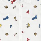 Boys White Logo Shirt, 1, hi-res