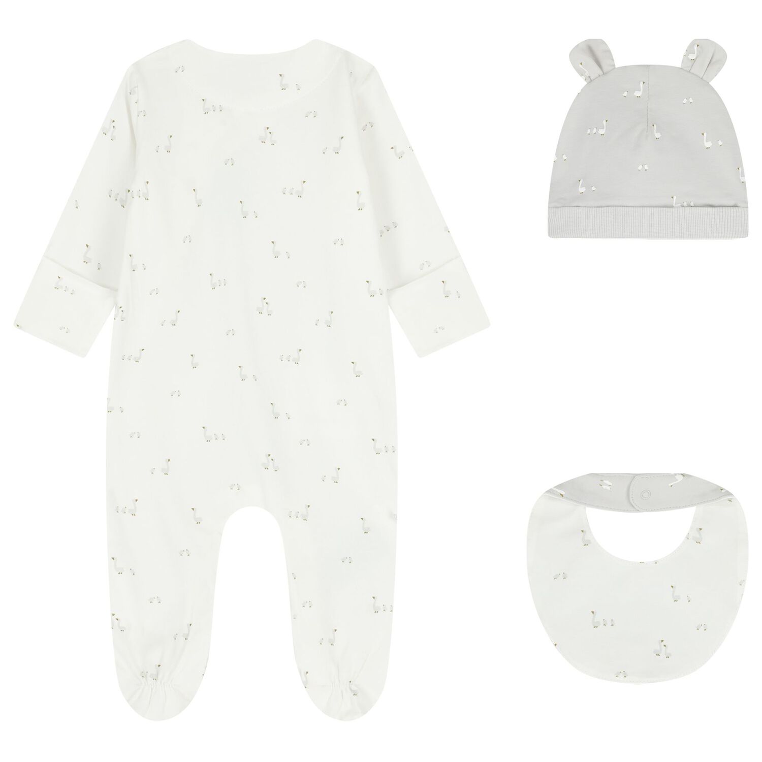Ivory & Grey Babygrow Gift Set, 1, hi-res