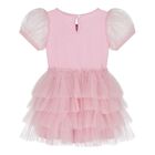 Baby Girls Pink Embellished Crystal Tulle Dress Set, 1, hi-res