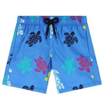 Boys Blue Turtle Swim Shorts