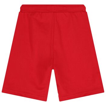 Boys Red Logo Shorts