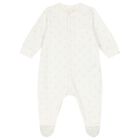 White Logo Babygrow, 1, hi-res