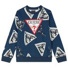 Boys Blue Logo Sweatshirt, 1, hi-res