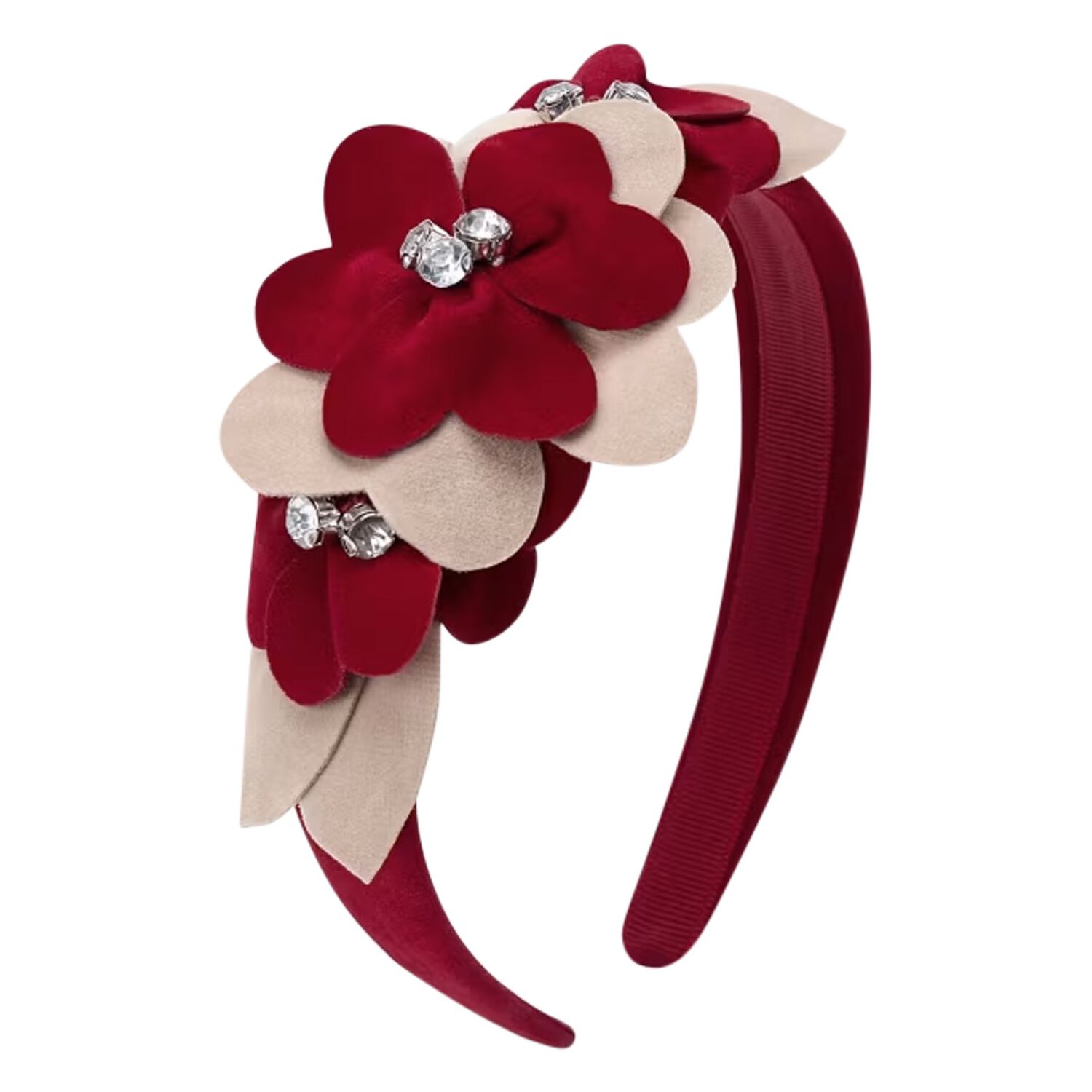 Girls Red Flower headband, 3, hi-res image number null