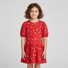 Girls Red Planet Boke Dress, 1, hi-res