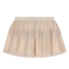 Younger Girls Navy Blue, Gold & Ivory Skirt Set, 2, hi-res
