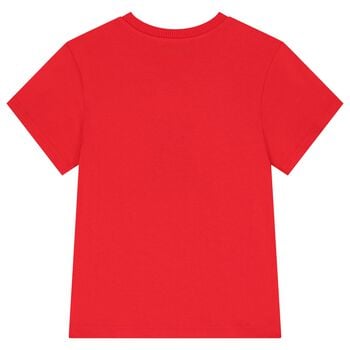 Red Teddy Bear Logo T-Shirt