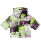 Girls Green, Black & Purple Logo Hooded T-Shirt, 1, hi-res