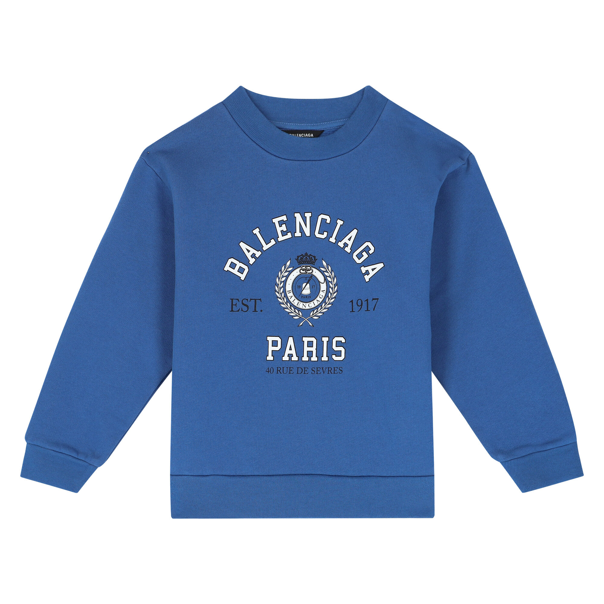 Balenciaga Blue Logo Sweatshirt Junior Couture UK