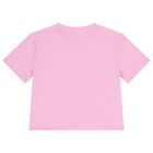 Girls Pink Cherry Logo T-Shirt, 1, hi-res