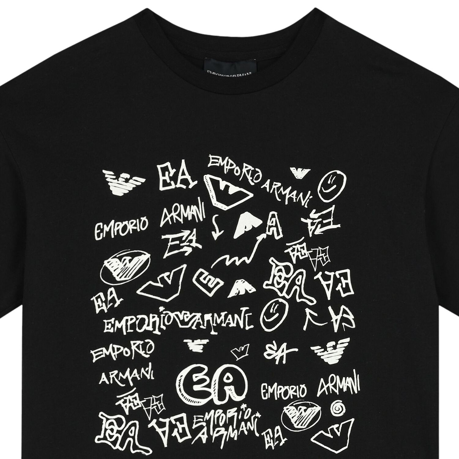 Boys Black Logo T-Shirt, 2, hi-res