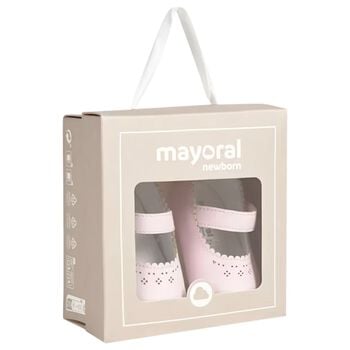 Baby Girls Pink Leather Pre Walker Shoes