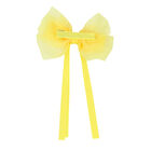 Girls Yellow Bow Hair Clip, 4, hi-res