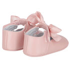 Baby Girls Pink Bow Pre Walker Shoes, 2, hi-res
