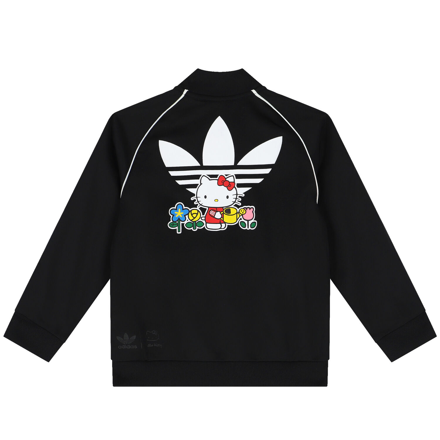 Girls Black Hello Kitty Tracksuit, 1, hi-res