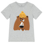 Boys Grey Bear T-Shirt, 1, hi-res