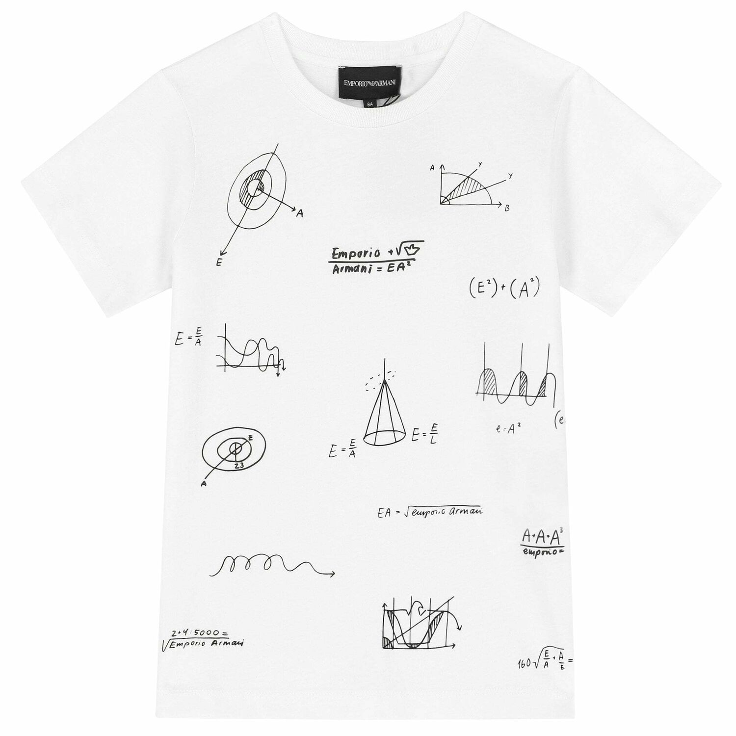 Boys White Logo T-Shirt, 1, hi-res