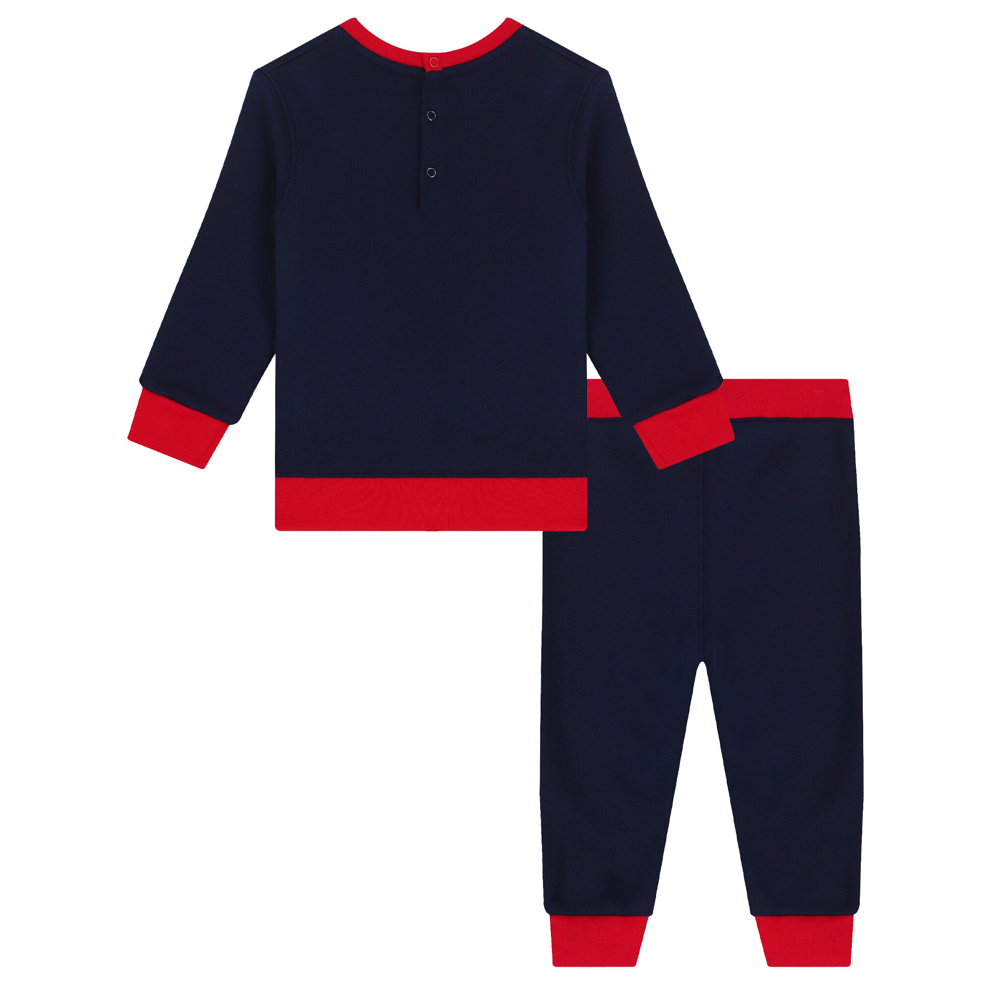 Red and white polo sweat suit clearance