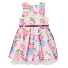 Girls Pink Floral Dress, 1, hi-res