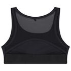 Girls Black Lips & Logo Sleeveless Top, 1, hi-res