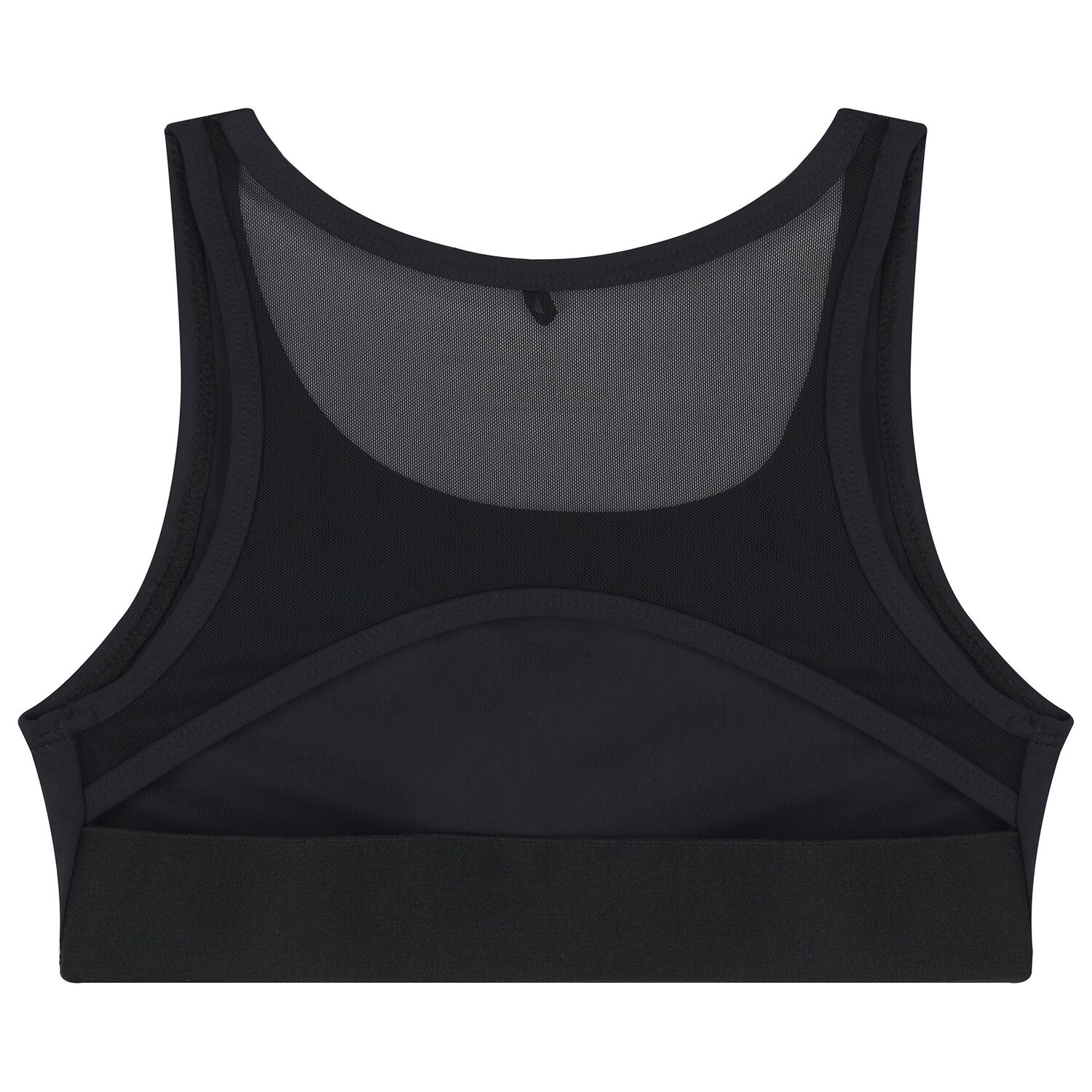 Girls Black Lips & Logo Sleeveless Top, 1, hi-res