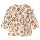 Younger Girls Beige Pastry Dress Set, 2, hi-res