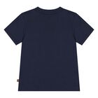 Younger Boys Navy Blue Logo T-Shirt, 3, hi-res