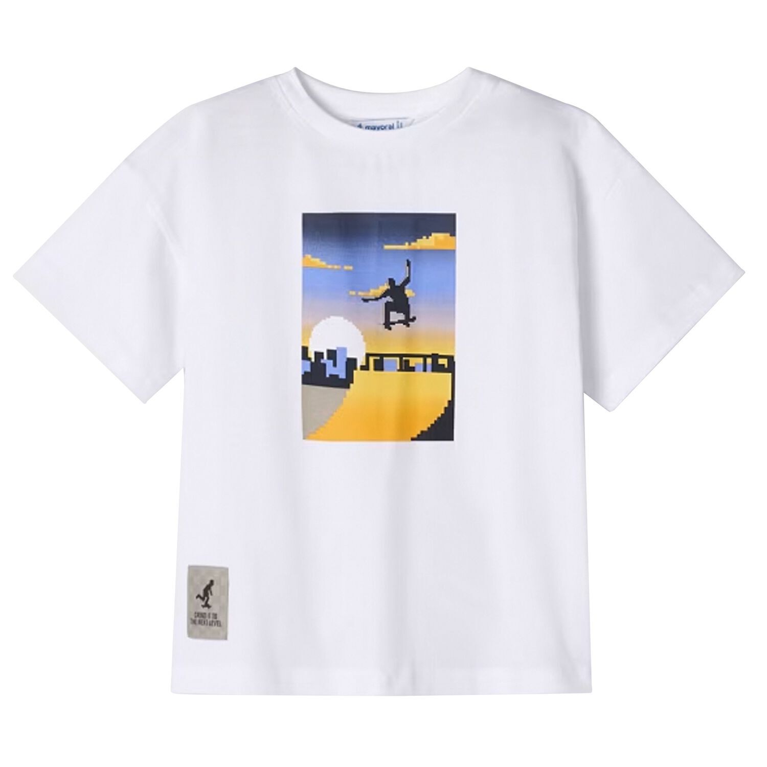 Boys White T-Shirt, 1, hi-res