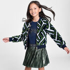 Girls Navy Blue Logo T-Shirt, 2, hi-res