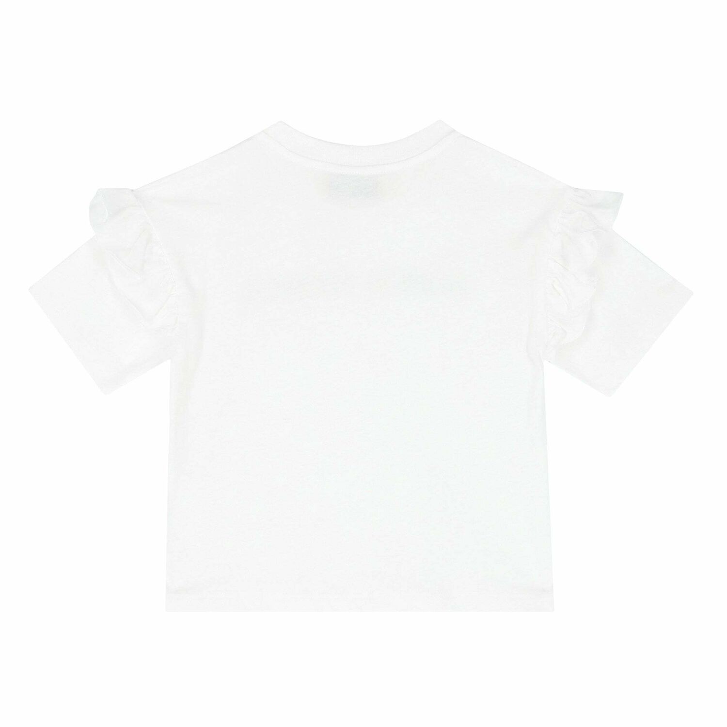 Girls White Logo T-Shirt, 2, hi-res